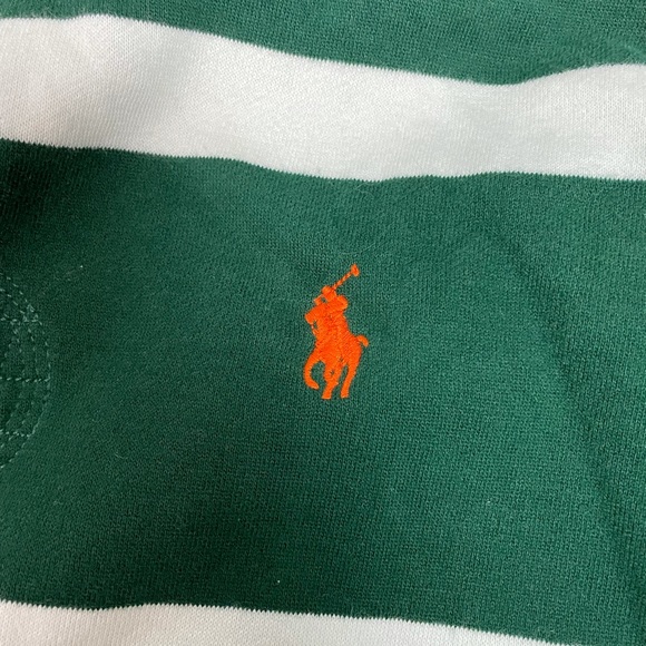 Green Striped Polo by Ralph Lauren Sweatshirt - Picture 3 of 5